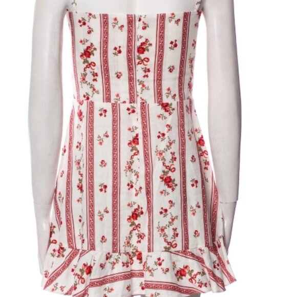 NWOT Reformation Mariana Sleeveless Linen Mini Dress in White M $218 - Picture 9 of 12